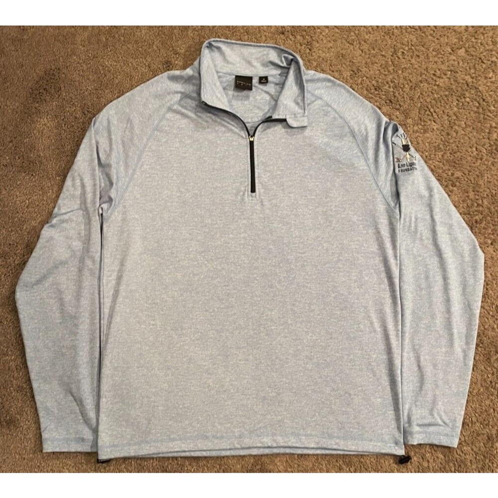 Men's Dunning Golf Blue 1/4 Zip Pullover Medium